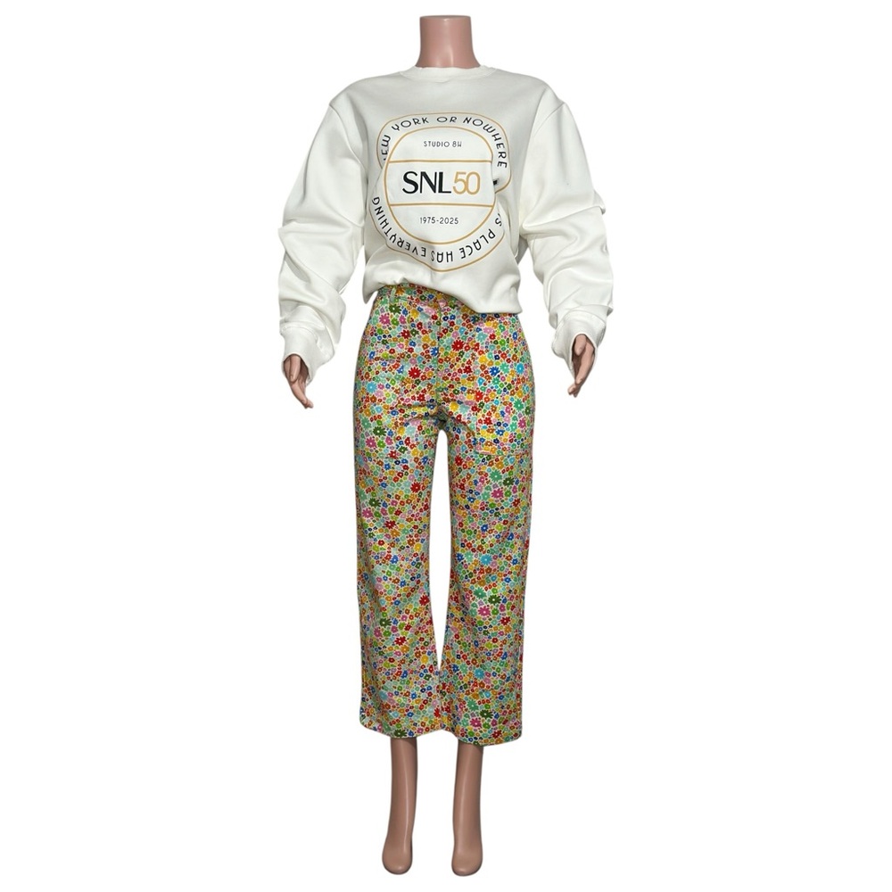 BIG BUD PRESS Work Pants, Blossom Floral Print, XS - Picture 12 of 16
